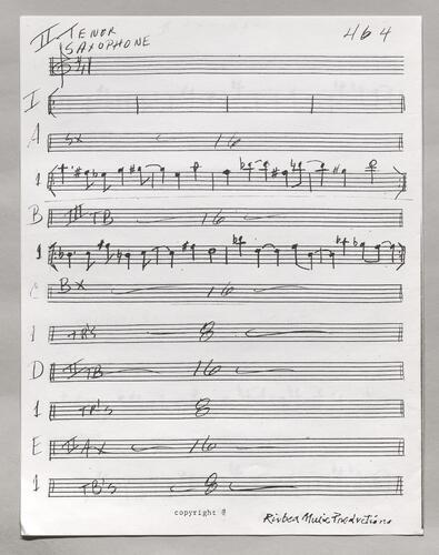 464 No title Second tenor sax