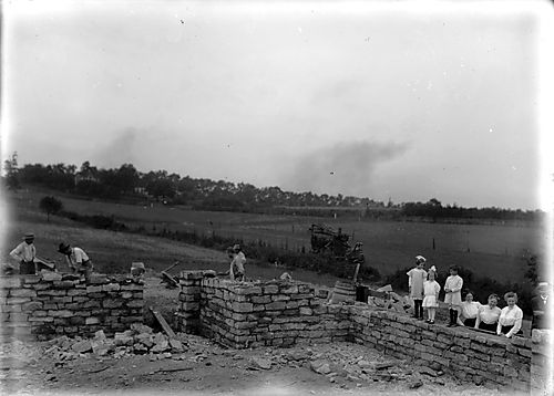 Foundations of house at Beaver