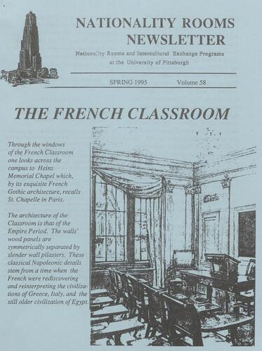 Nationality Rooms newsletter