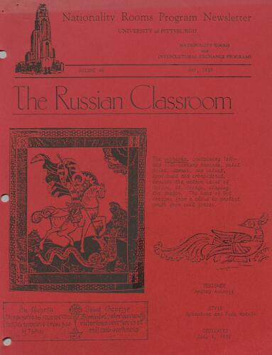 Nationality Rooms Program newsletter