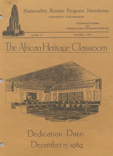 Nationality Rooms Program newsletter