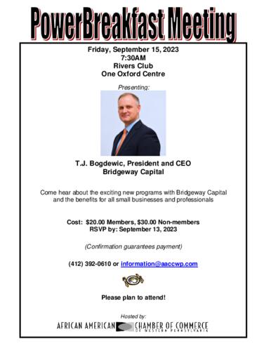 T.J. Bogdewic, President and CEO of Bridgeway Capital