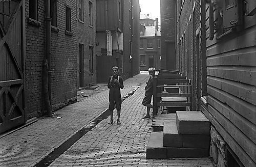 Two Boys in Bell Alley
