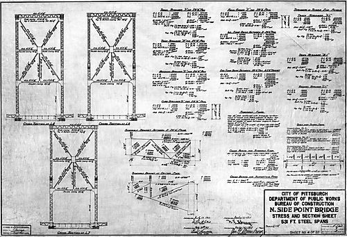 Diagram of North Side Point Bridge