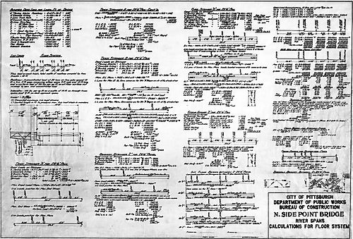 Diagram of North Side Point Bridge