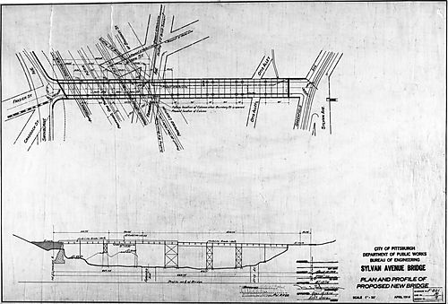 Diagram of Sylvan Avenue Bridge