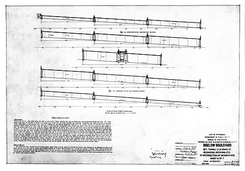Grant Boulevard [Bigelow Boulevard] Plans