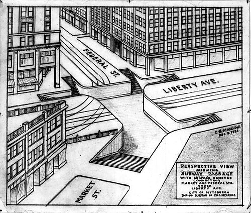 Subway Passage Drawing