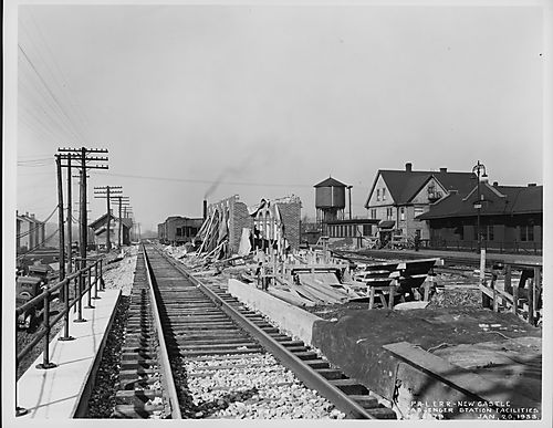New Castle Passenger Station Looking East