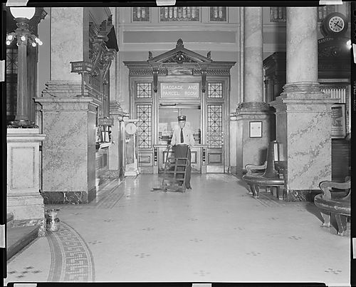 Interior of P&LE Passenger Station in Pittsburgh