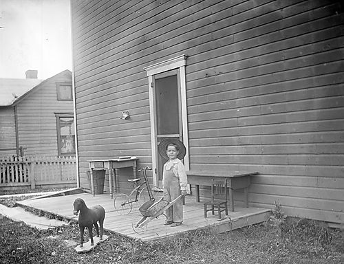 Boy with Wheelbarrow