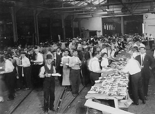 Serving Lunch for Workers at the Switch