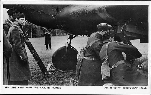 H.M. The King with the RAF in France