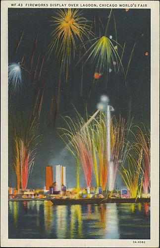 Fireworks Display Over Lagoon