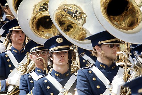 Pitt Band Sousaphone Players