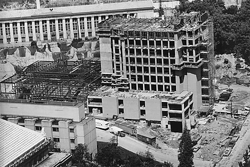 Construction of Chevron Science Center