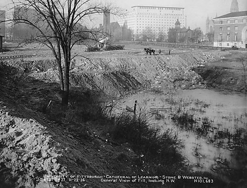 Construction of the Cathedral of Learning