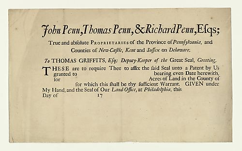 John Penn, Thomas Penn, & Richard Penn, Esqs.