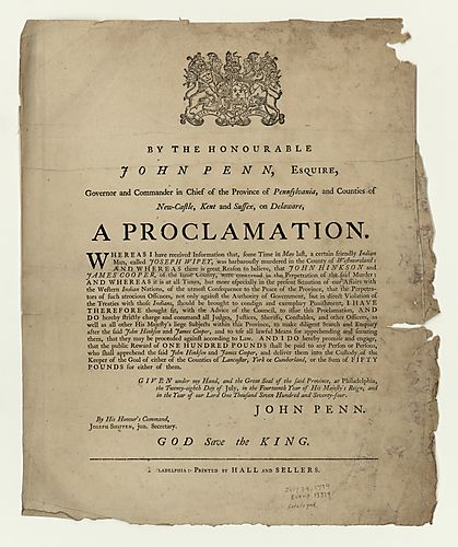By the Honourable John Penn, Esquire, Governor…