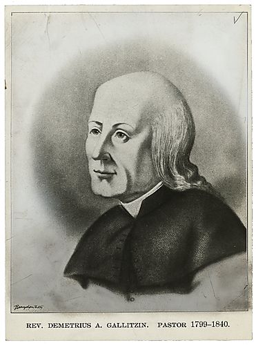 Rev. Demetrius A. Gallitzin. Pastor 1799-1840