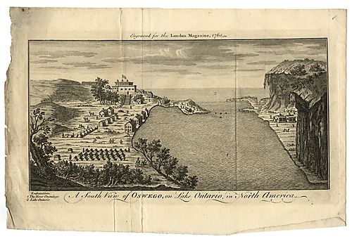 Oswego, on Lake Ontario