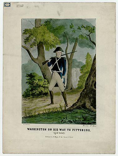 Washington on His Way to Pittsburg