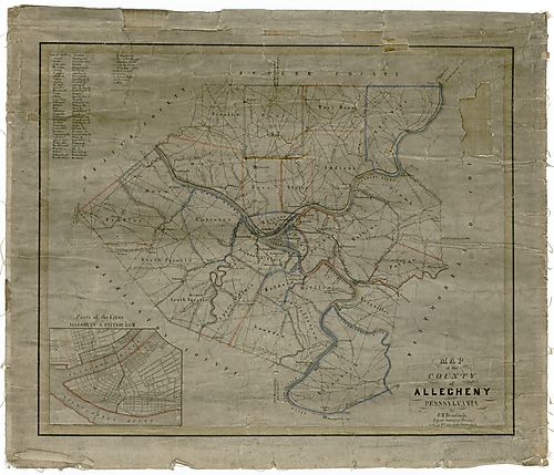 Map of the County of Allegheny, Pennsylvania