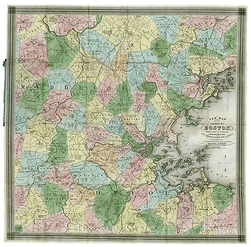 New map of the vicinity of Boston