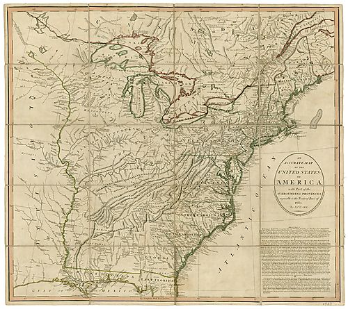 Accurate map of the United States of America