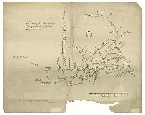 Map of part of the province of Pennsylvania
