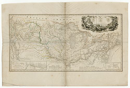 Map to illustrate the route of Prince Maximilian