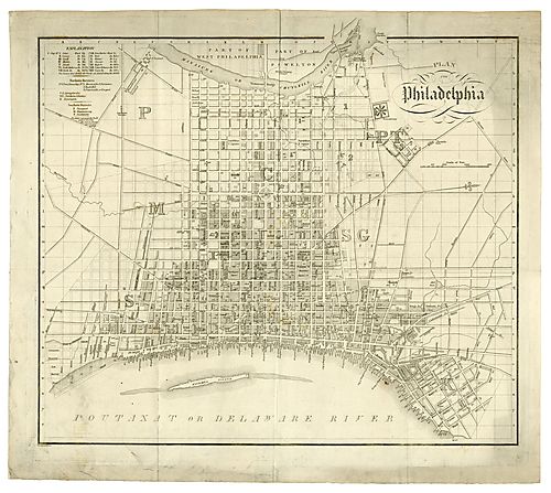 Plan von Philadelphia