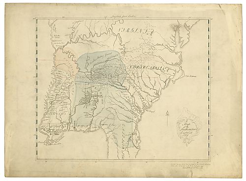 Map of the southern Indian district, 1764