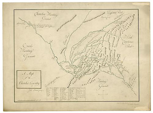 Map of the Cherokee country