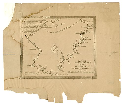 Carte d'un voyage fait dans la Belle Riviere