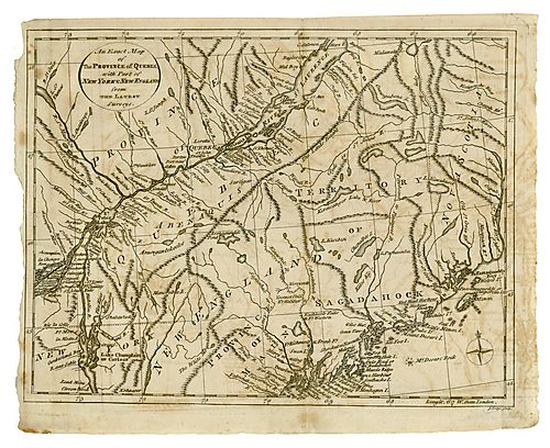 Exact map of the Province of Que´bec