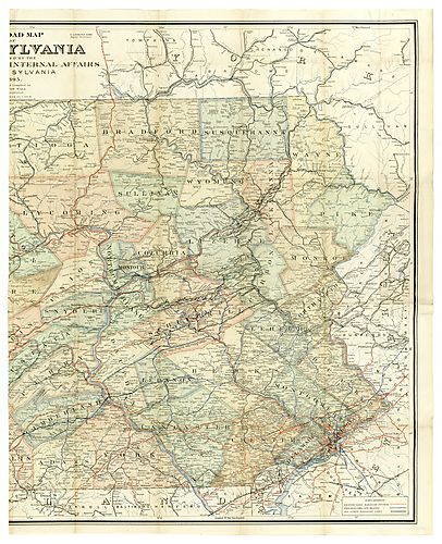 Rail road map of Pennsylvania - Sheet 2 of 2