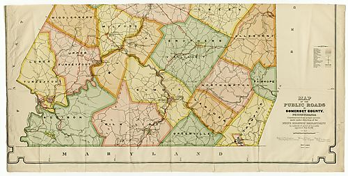 Public roads in Somerset County - Sheet 2 of 2