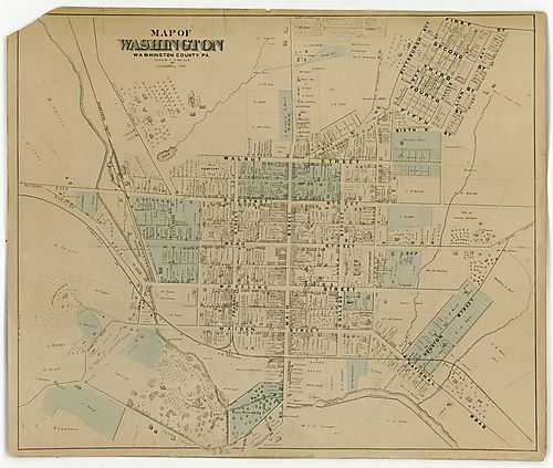 Map of Washington, Washington County, Pa.