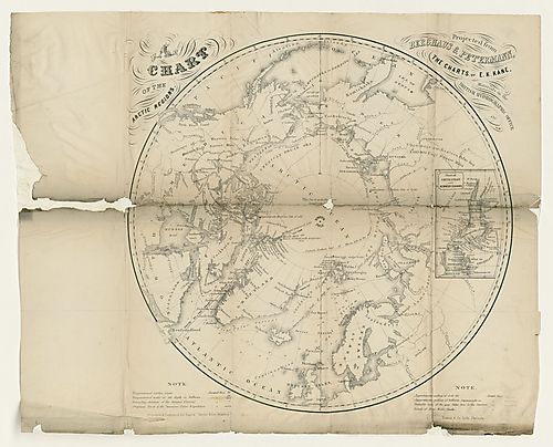 Chart of the Arctic regions