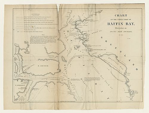 Chart of the upper limit of Baffin Bay