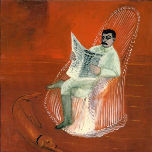 "Stalin in an Armchair" (Stalin v kresle)