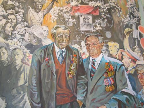 Detail of "Victory. Belorusskii Train Station." (Pobeda. Belorusskii vokzal)