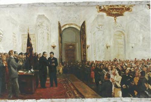 "Leading People of Moscow in the Kremlin"