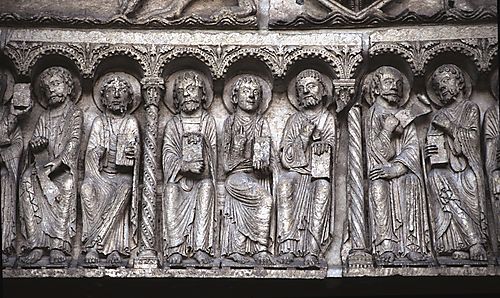 Lintel-Apostles - Detail