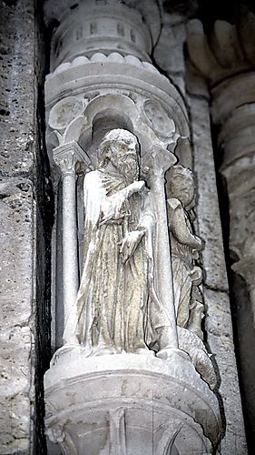 Column statue base- Agriculture-Adam tills the soil