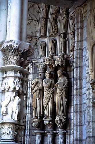 Left Jambs: Isiah and Annunciation to Mary (Gabriel and Mary)