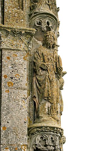 Statue   on  the North Tower  - St. Bartholemew