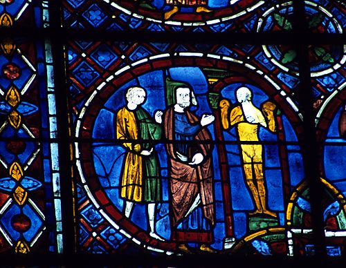 9: Pagan magicians pray  to an idol