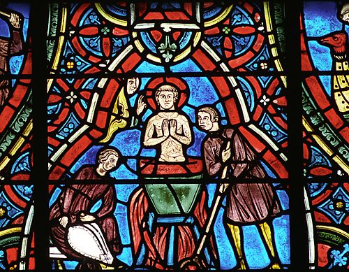 11. Pantaleon in a cauldron of molten lead